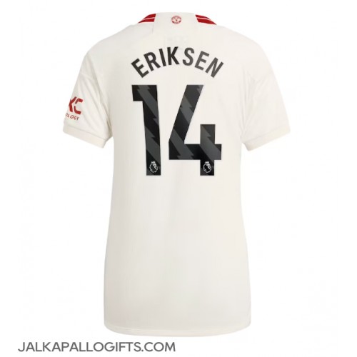 Manchester United Christian Eriksen #14 Kolmaspaita Naiset 2023-24 Lyhythihainen
